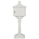 Cast Aluminum Mail Box,Postal Box , Mailbox Color White W46563687