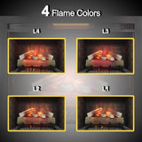 33 inch Infrared Electric Fireplace Insert, Touch Panel Home Decor Heater,Smokeless Firebox .With W1769P252998