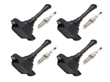 Pack of 4 Ignition Coil Spark Plugs fit for Nissan Juke 1.6L L4 11-17 UF659 91215 86578780