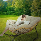 Outdoor Rocking Chair, Patio Egg Rocking Chair, Indoor Papasan Chair, Rattan Wicker Lounge Chair, W2887P271796