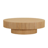 Modern Handcraft Drum Table Length 43.7 inch Ellipse Table for Living Room,Oval Small W2582P188739