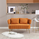 ZUN COOLMORE Polyester Accent sofa Modern Upholstered Armsofa Tufted Sofa with Metal Frame, Single W1539140087
