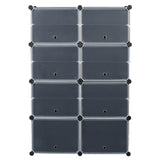 7-Tier Portable 28 Pair Shoe Rack Organizer 14 Grids Tower Shelf Storage Cabinet Stand Expandable 95502788