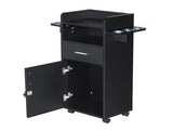 Beauty Salon Trolley Cart, Salon Cabinet with 360&deg Wheels, 6 Tool Holders, 1 Drawer, Salon 91669942