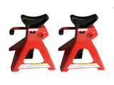 1 Pair of 3 Ton Jack Stands Red 18093196