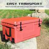 White outdoor Camping Picnic Fishing portable cooler 65QT Portable Insulated Cooler Box W1364P200968