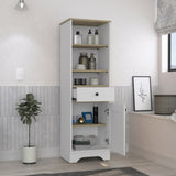 St. Clair Linen Cabinet, Two Interior Shelves, Two Open Shelves B070P188852