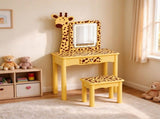Kids Vanity Set with Light, Girls Vanity Set with Mirror, Toddler Vanity for 3 Year Old, Kids Makeup 01556534