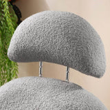 Modern Sherpa Fabric Nursery Rocking Chair,Accent Upholstered Rocker Glider Chair for Baby and W1117104492