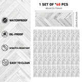 40 Pcs Grey Wood Grain Flooring Tiles Self-Adhesive PVC Floor,Waterproof & Wear-Resistant,Easy DIY 13822980