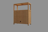 ZUN Large Capacity Bamboo Storage Furniture for Bathroom Living Room Bathroom Bamboo Storage W2207P147169