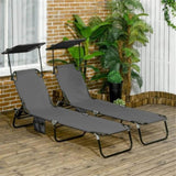 ZUN Folding Lounge Chairs / beach chair （Prohibited by WalMart） 85070167