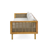 3 SEATER DAYBED WITH RATTAN ARMS 31991891