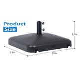130 lbs Heavy Duty Mobile Umbrella Base - Water & Sand Fillable Umbrella 90189718