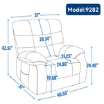 ZUN Lift Recliner Chair Heat Massage Dual Motor Infinite Position Up to 350 LBS Large Electric Power W1803P151609