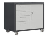 Sturdy Metal Tool Storage Cabinet with Wheels - Tool Storage Cabinet for Garage, Office, and Home T2398P222836