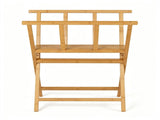 Natural Bamboo Art Storage Rack, Heavy-Duty Canvas Print Display Stand Holds Artwork Up to 34"x19", 03871321