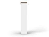 72 inch high 5-shelf Bookcase, No Assembly Required, Jasmine Whitewash and Barnwood Finish B108P160168
