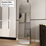 The 4st generation of floor mounted full length mirrors. Aluminum alloy metal frame arched wall W1512P365857