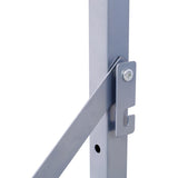 Wall-Mounted Folding Tire Storage, 30.5 to 50.5 Inches Wide, Supports 300 Pounds, Silver 96394660