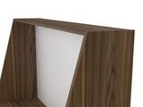 Wall Desk, Desktop Shelf, Mahogany / White B097133197