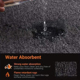 2pc Kitchen Rug 31.5X17.3In, Kitchen Mats Non Skid Washable, for Kitchen Sink Side Mats, Aisle Rugs, 07102442