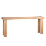 Rustic Natural Wood Console Table 77"Entryway Table with Modern Farmhouse Design Long Narrow W2729P270740