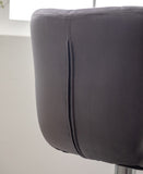 Ellston Upholstered Adjustable Swivel Barstools in Gray, Set of 2 T2574P165084