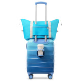 20" Carry-on Luggage with Cup Holder Lightweight Glossy Hardshell Suitcases with Spinner Wheels, 98451869