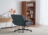 Criss Cross Legged Office Chair with Flip-Up Back Built-In Dynamic Airbag Lumbar Support, Wide Seat 50529061