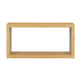 U_STYLE Modern Minimalist Entrance Table, Square Shaped Fashion Design, Easy to Assemble, Suitable N711P245613O