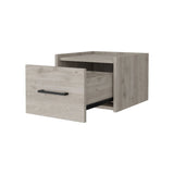 ZUN Elfrida Wall-Mounted Nightstand, Sleek Single-Drawer Design with Spacious Top Shelf B128P148914