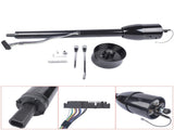 30" GM Steering Column Tilt Manual Floor Shift No Key w/ ADAPTER Hot Rod Black 74361842