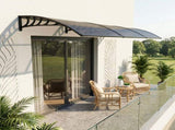 Awning for Door Entrance with Drainage Sink, 40x120 Inch Window Canopy Exterior, UV Rain Snow 30798226