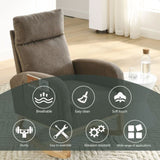 Welike 27.6"W Modern Accent High Backrest Living Room Lounge Arm Rocking Chair, Two Side W83472308