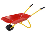 Kids Stainless Steel Wheelbarrow with All-Terrain Wheels, 66 LBS Weight Capacity Outdoor Play Toy 06569327