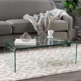 ZUN COFFEE TABLE 12MM TEMPERED BENT GLASS 57674.00