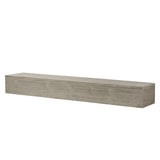72" Rustic Wood Fireplace Mantel,Wall-Mounted & Floating Shelf for Home Decor W1390138523