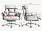 High Back Reclining Computer Chair with Footrest & Headrest 91603561