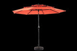 14.8 Ft Double Sided Outdoor Umbrella Rectangular Large with Crank W640P234556