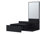 Elgin Floating Vanity with Included Mirror, Black B128P237188
