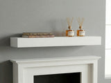 60'' Paulownia Fireplace Mantel Solid Wood Wall-Mounted & Floating Shelf for Home Decor W2640P454232
