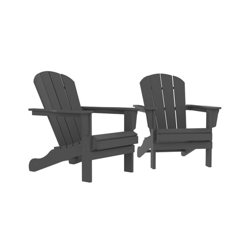 ZUN HDPE Adirondack Fire Pit Chairs, Sand Patio Outdoor Chairs,DPE Plastic Resin Deck W120941868