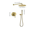 Shower System, Wall Mounted Shower Faucet Set for Bathroom with High Pressure 10" Stainless Steel W2287P182583