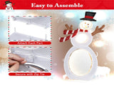 Christmas Decoration Lighted Snowman with LED Lights and Metal Stand 86803045