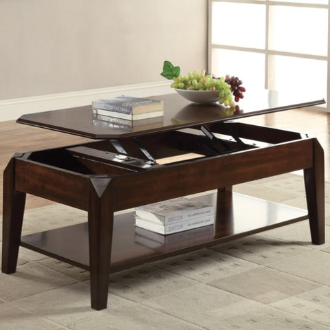 ZUN Walnut Coffee Table with Lift Top B062P189185