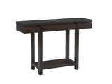 Entryway hallway Console Table with one drawer one shelf wooden leg frame handleless design B107P302102