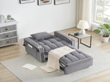 1 versatile foldable sofa bed in 3 lengths, modern sofa sofa sofa velvet pull-out bed, adjustable W2564P384180