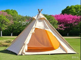Outdoor Indian Pyramid Tent 3-4 Person Camping Tent with 300D Oxford Fabric Waterproof Luxury 50009114