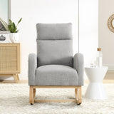 Welike 27.6"W Modern Accent High Backrest Living Room Lounge Arm Rocking Chair, Two Side W83472306